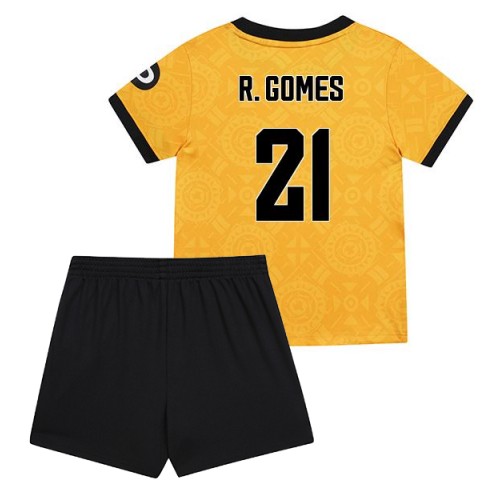 Wolves Rodrigo Gomes #21 Replika babykläder Hemmaställ Barn 2025-26 Kortärmad (+ korta byxor)